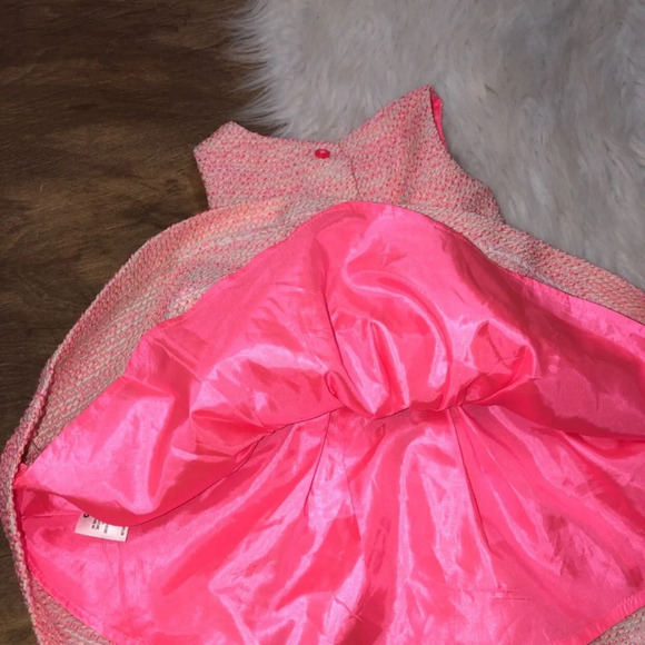 Cherokee Little Girls 18 Months Pretty Pink Tweed Style Dress - Picture 5 of 5